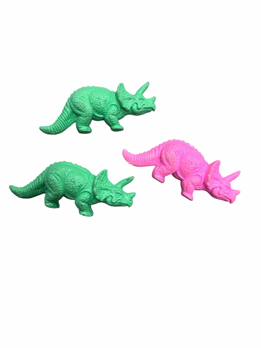 Diener Dinosaurs Figure Lot Vintage 80s Triceratops